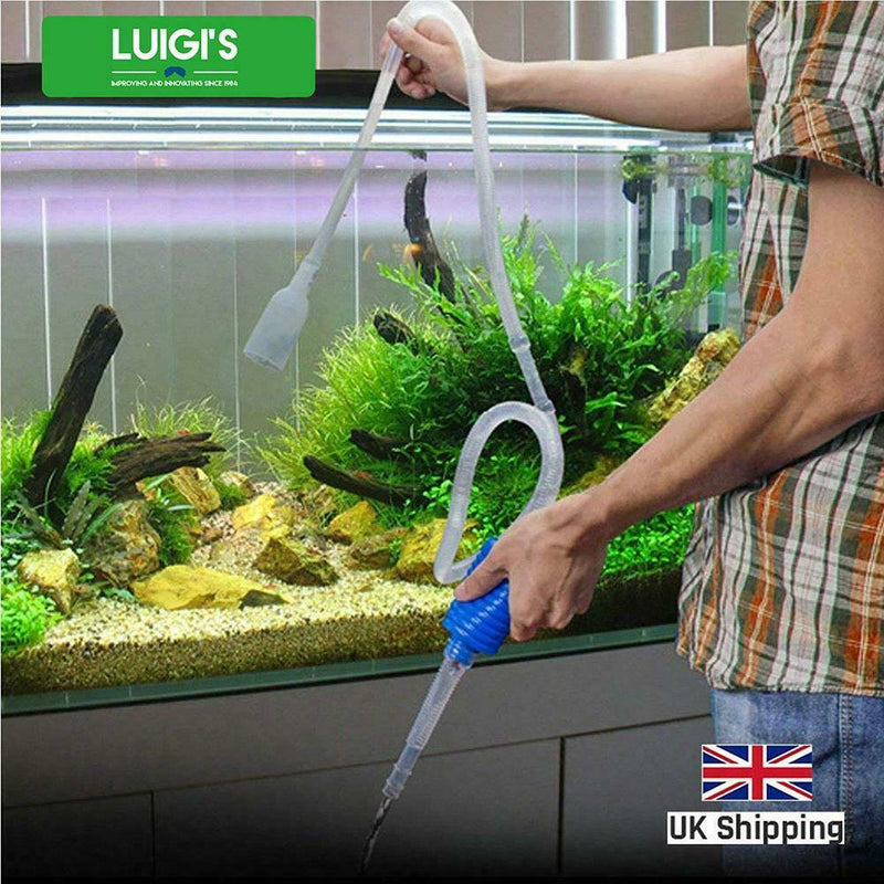 5.58ft Waste Siphon Water Change Tank Manual Pump for Aquarium Cleaning