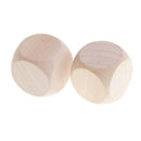 10PCS Wood Blank Dice D6 3cm Game Dice for DIY Decorating & Craft Projects