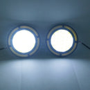 3X(2Pcs Car Yellow+White Cob Led Daylight Bulb Drl Lamp Daytime Running Fog