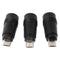 2Pcs DC 5.5*2.1mm female jack plug to micro USB 5pin male power converter