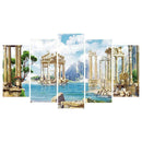 5pcs 5D DIY Full Drill Diamond Painting Lost Castle Embroidery Kits  Needlework