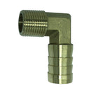 Brass Barb Hose Fitting Thickened Copper Core Ductility High Temperatures