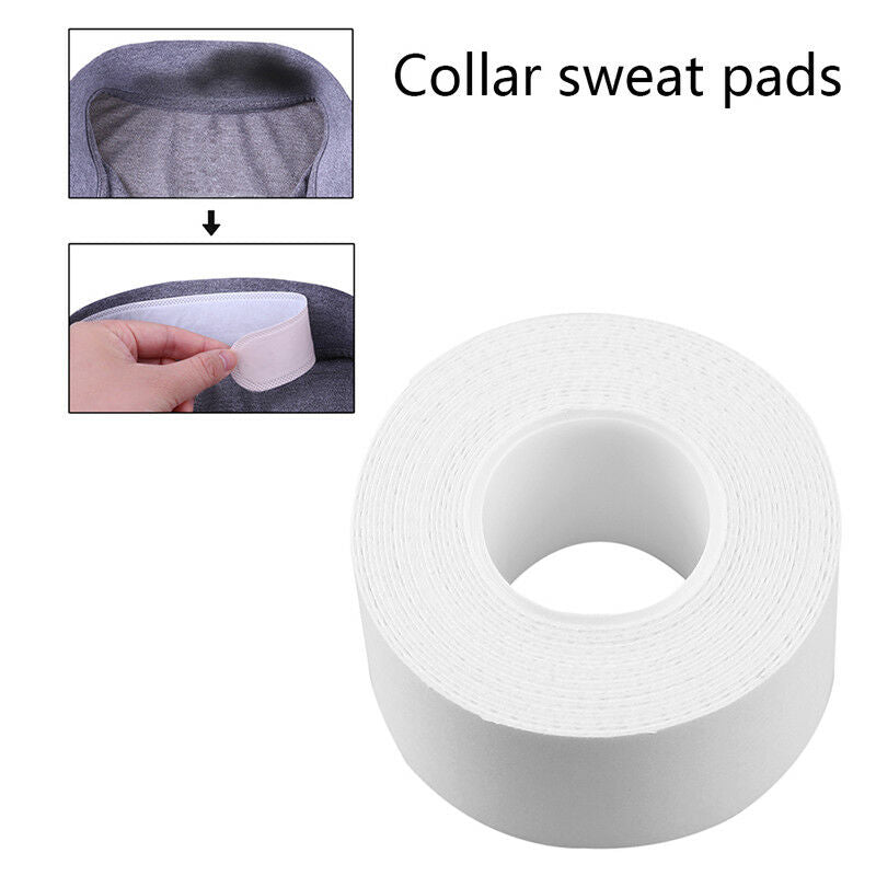 1 Roll Collar Protector Anti-sweat Disposable Women Men Sweat Pad White Tape BME