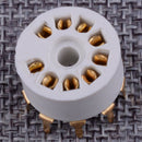 8pcs 9 pin PCB Vacuum Tube Socket fit for 12AX7 12AT7 12AU7 ECC83 E88CC Audio cn