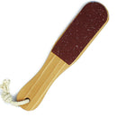 2-way Cuticle Polisher Brush Foot Rasp File Callus Remover Wood Pedicure To