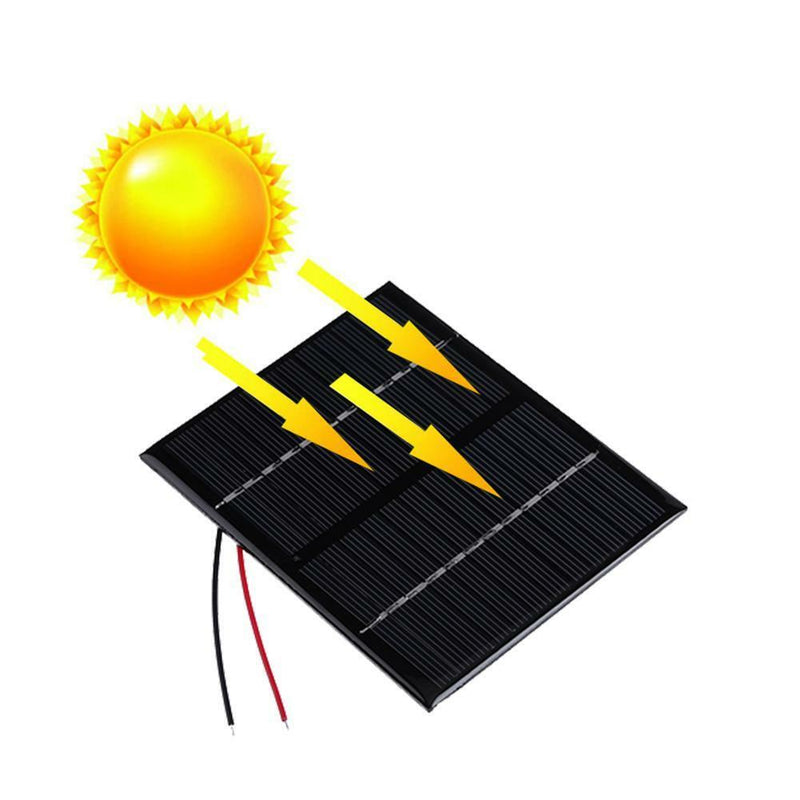 12V 1.5W Solar Panel Epoxy Polycrystalline Silicon DIY Battery Power Charge