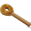 Natural fiber Pot Brush With A Wooden Handle&Hang Rope Kitchen Pans Dishes  Q8M5