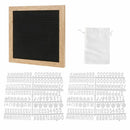 10x10 Inch Felt Letter Board Retro Wood With 340 White Letters Numbers And Bag