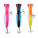 3Pcs Hard Fishing Lure Big Game Popper Lure Trolling Casting Top Water Baits