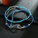 4pcs Boho Ethnic Weave Rope Bracelet DIY Beads Bangles Jewelry (Style 2) A