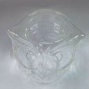 Glass Owl Design Tea Light Votive Candle Pillar Holder Candlestick 9cm Dia