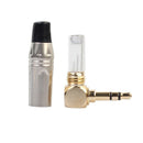 New zinc alloy L-shaped turn 3.5mm stereo headset welding plug R2C1