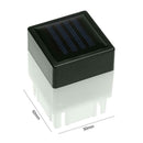 Square Waterproof LED Solar Light Fence Post Pool Garden Lamp Warm White