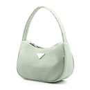 Fashion Women Handbag Nylon Simple Shoulder Shopping Bag Zip Totes (Green) A