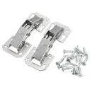 2Pcs Soft Close Kitchen Cupboard Cabinet Wardrobe 90degree Door Hinges & Sc M2X9