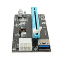 mPCIe to PCIe Riser PCI Express 1x to 16x Adapter SATA 6-Pin Power Cable