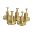 5PCS Golden Brass Door Knobs Cupboard Drawer Furniture Handle Cabinet Pulls