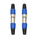 2/5/10Pairs XLR 3Pin Female MIC Jack Plug Audio Microphone Cable Connector