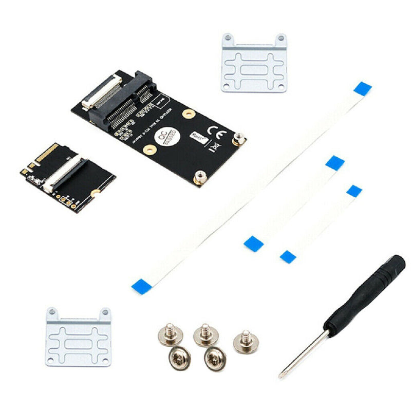 1 Set M.2 (NGFF) Key A / E / A+E to Mini PCI-E Adapter with 3 FFC Cables New