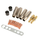 19pcs Mig Welding Torch MB 15AK Accessories Kit Brass Nozzle and Contact Tips