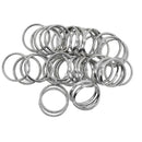 50x Iron Round Split Key Rings Keyring Keychain Loop Jewelry Findings 20mm