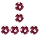 Table Football Soccer Machine 36mm Plastic Foosball Dark Red