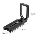 Universal Aluminum Alloy Quick Release L Plate Bracket Grip for DSLR Camera