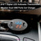 3in1 Car Digital LED Thermometer Dual USB Charger Cigarette Voltmeter 12V/24V