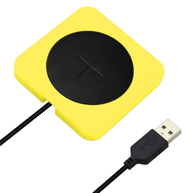Qi Wireless Round USB Charger Adapter Phone Fast Quick Charging Pad Device