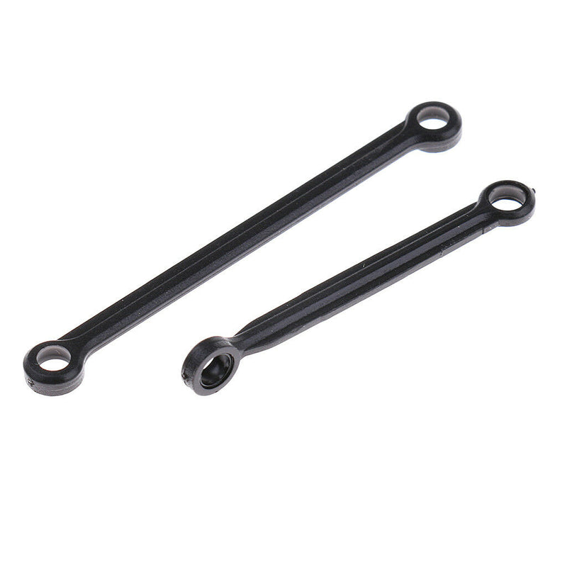 2x Black Steering Tie Rods Servo Link Linkage Accs for 1/10 RC WLtoys Cars