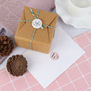 500pcs/roll round floral thank you stickers for package seal lab`US