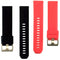 2 Pieces Universal 20mm Width Sweatproof Silicone Watch Band Replacement,
