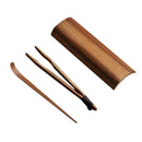 Solid Bamboo Puer Tea Tool Accerrories Scoop Spoon Clip