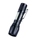 Skywolfeye Mini Telescopic 3 File XPE+COB Glare Aluminum Alloy LED Flashlig