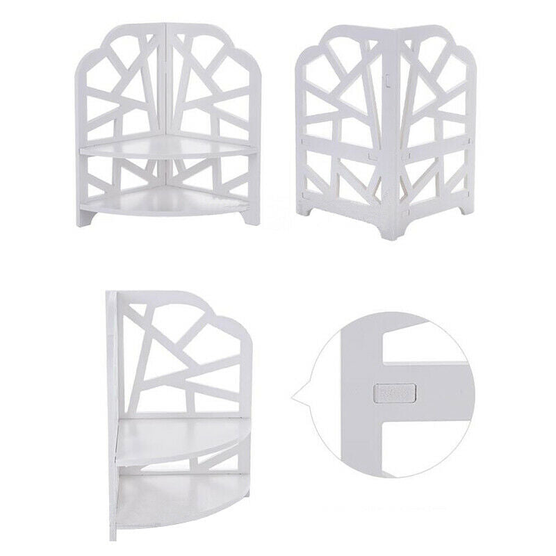 Desktop Cosmetics Organizer Bathroom Storage Rack Corner Shelf R6L9