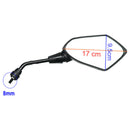 2Pcs/Pair Motorcycle Mirror Scooter E-Bike Rearview Mirrors Electrombile Ba O2S1
