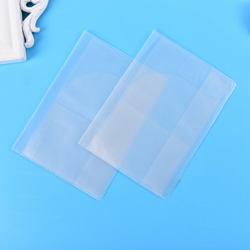 2X Transparent Passport Holder Cover Package Travel Card Holder Bag for TravelME