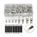 140x Car Copper Ring Lug Terminal Heat Shrink Tubing Battery Wire Connectors