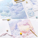 Stationery 3 Letter Envelope Set + 6 letter paper writing Variety paper cut R7N3