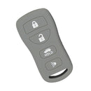 Car Key Fob Protector Case Cover 4 Buttons Key Shell for   Gray
