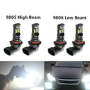 4X 9005 9006 12 LED High Low Beam Headlights Kit Super Bright 6000K White