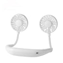 Innovative USB Neckband Dual Cooling Fan Low Noise Outdoor Sports Mini Fan