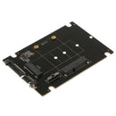 2xmSATA/M.2 2242/2260/2280(NGFF)to SATA III Convertor Adapter Card SSD Black