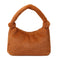 Women Winter Fur Handbag Plush Shoulder Underarm Bag Fashion Clutch (Brown)
