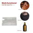 Stainless Steel Mustache Comb Beard Comb For Men'S Shaving Male'S Mustache  O3J2