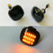 2PCS Dynamic Smoked Side Marker Signal Lamp Amber LED Light For AUDI A3 A4 S4 B5