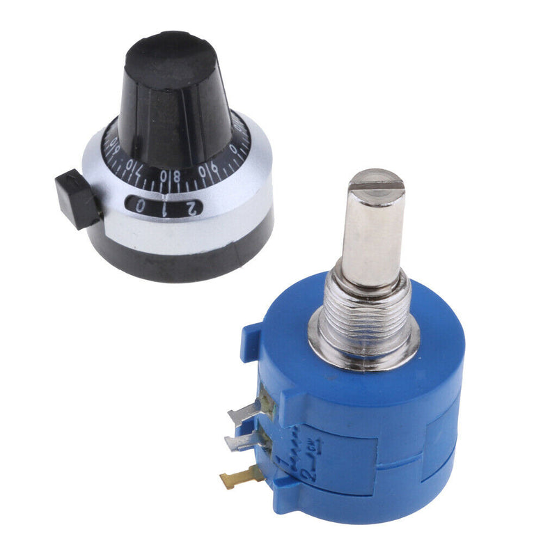 100K Ohm 3590S-2-103L Adjustable Potentiometer 10 Turn Counting Dial Rotary Knob