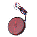 1Pc Car motorcycle red round 24LED brake turn signal stop tail lights reflec BX
