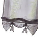 Solid Gray Roman Curtains Sheer Window Shade Blinds (Rod Pocket 120x155cm)