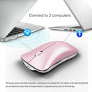 Hxsj Dual Mode Bluetooth4.0 2.4Ghz Wireless Rechargeable Mouse 1600Dpi Ergo